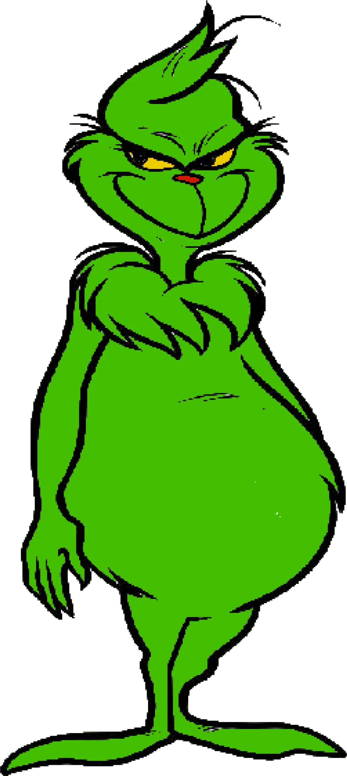 The Grinch Clipart: Iconic Green Character from Whoville's Christmas Tale