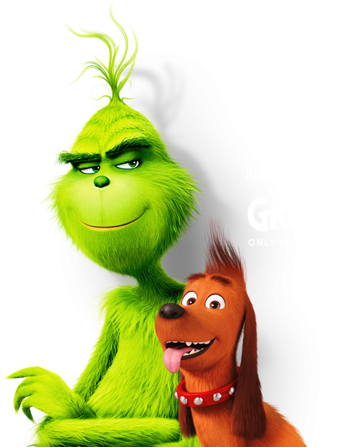 Whimsical Grinch and Max Friendship Cartoon Clipart Illustration