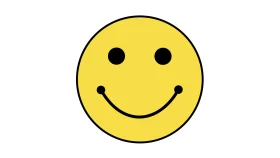 Classic Yellow Smiley Face Clipart - Iconic Symbol of Happiness and Positivity