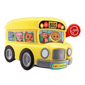 Cheerful Cartoon School Bus Clipart with Smiling Passenger Characters