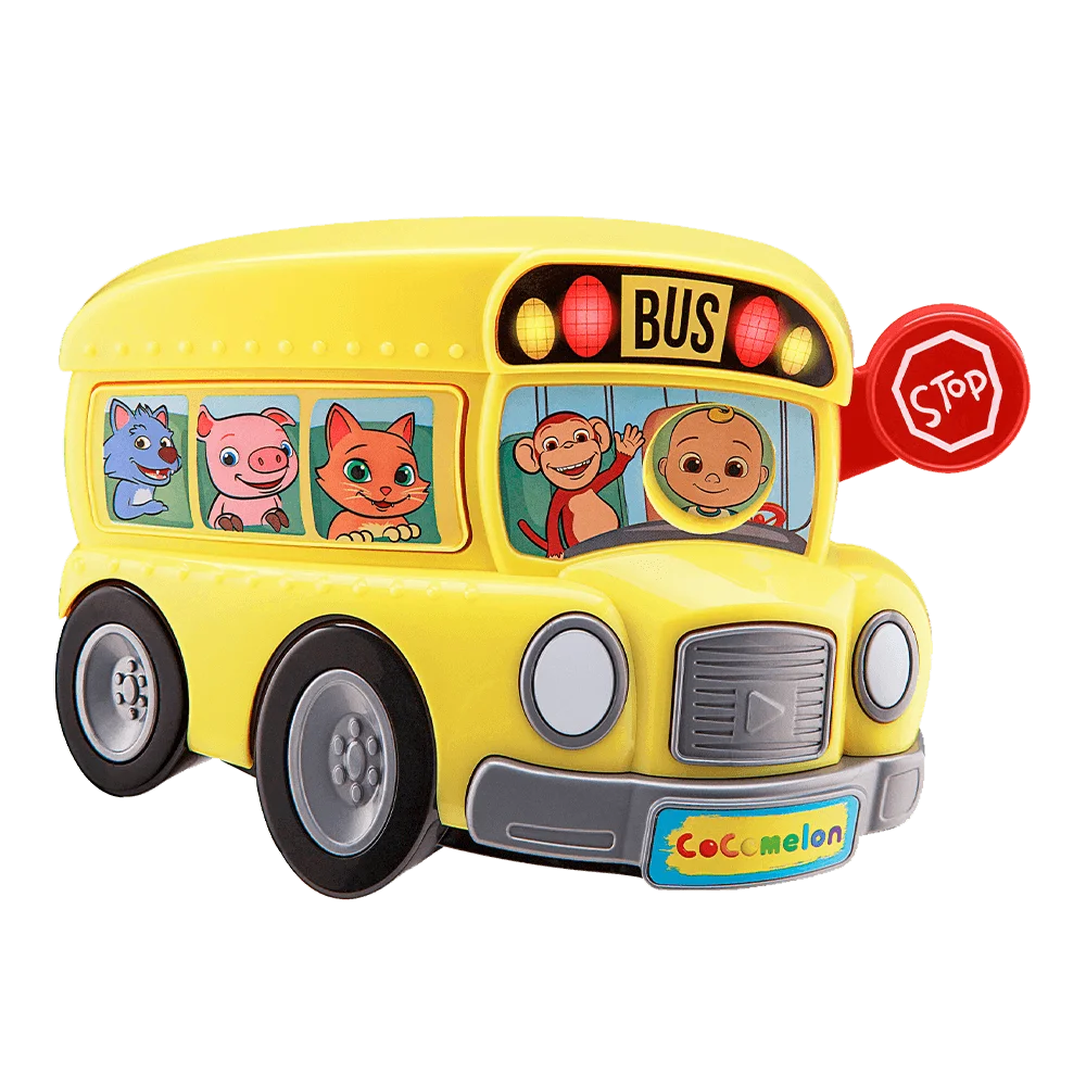 Cheerful Cartoon School Bus Clipart with Smiling Passenger Characters
