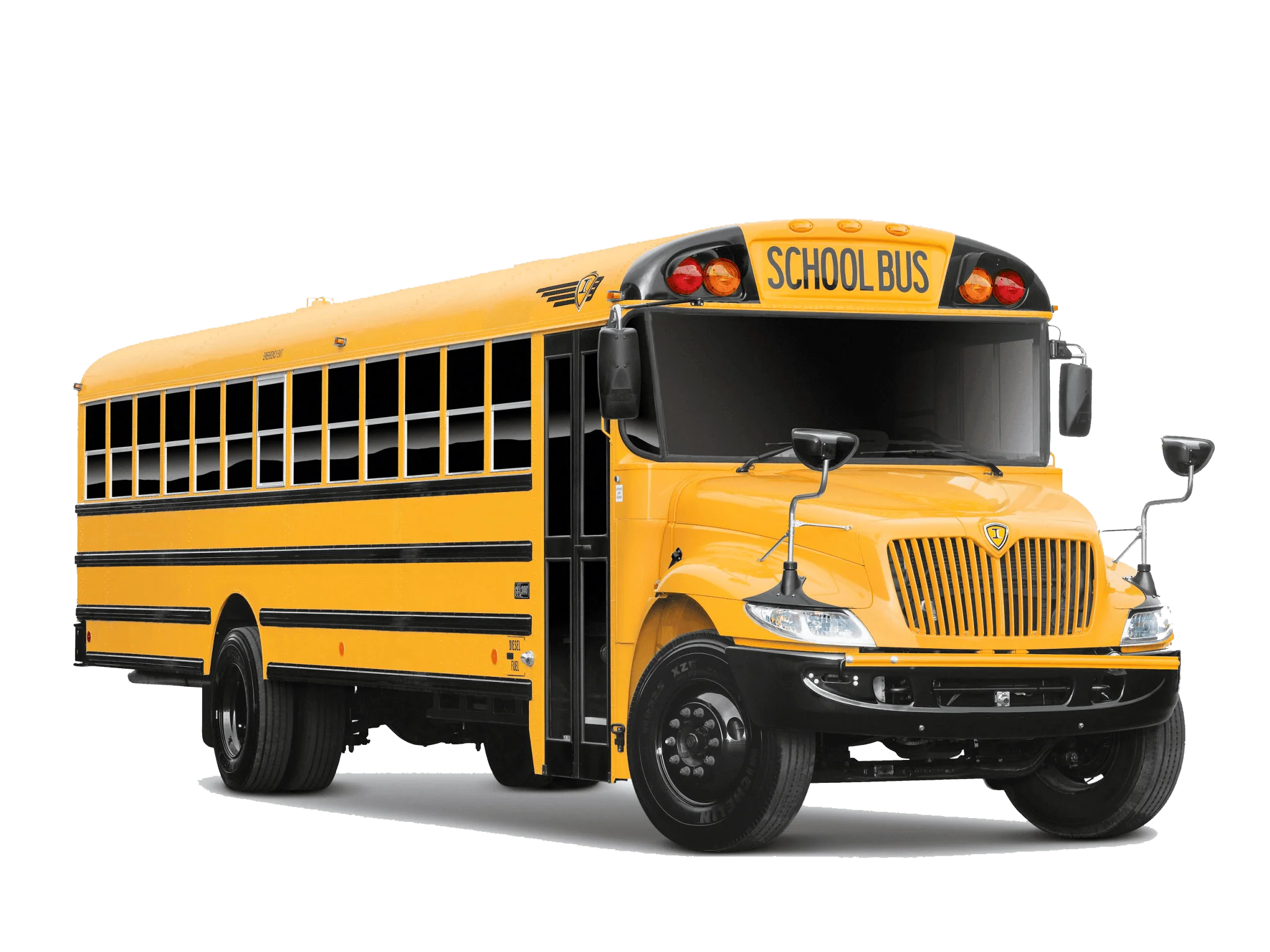 Classic Yellow American School Bus Clipart - Educational Transportation Icon