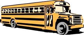 Classic Yellow School Bus Clipart Illustration - Educational Transportation Icon