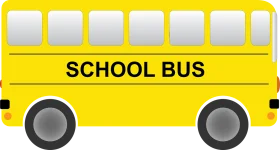 Classic Yellow School Bus Clipart Illustration for Educational Graphics