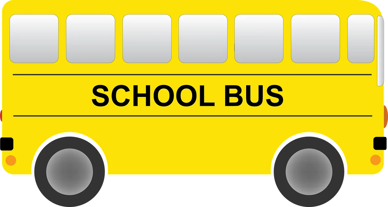 Classic Yellow School Bus Clipart Illustration for Educational Graphics