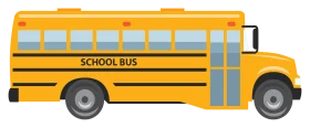 Classic Yellow School Bus Clipart Illustration for Educational Materials