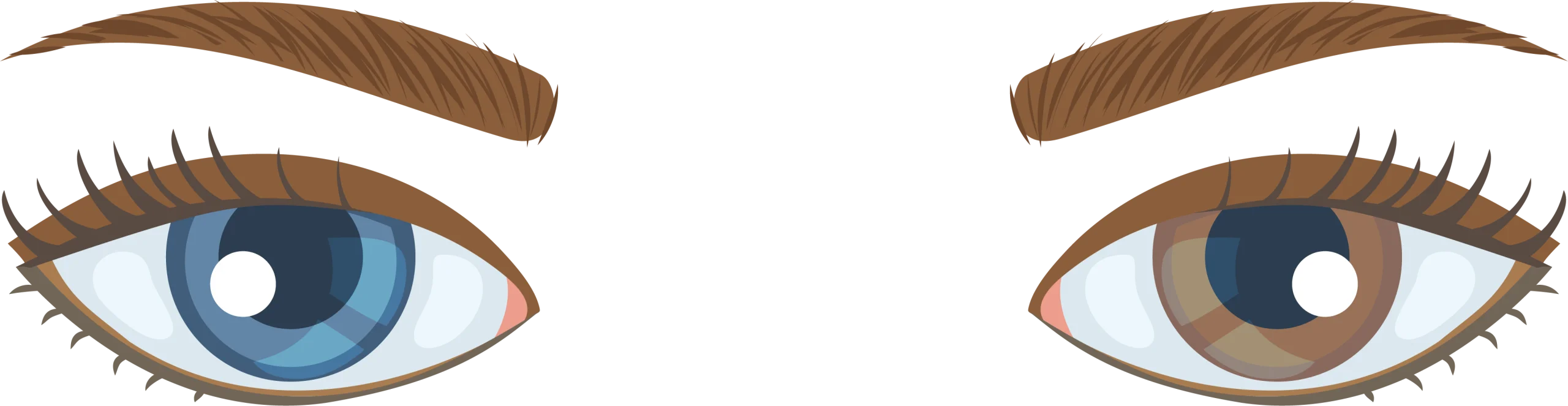 Diverse Human Eyes Clipart Illustration with Unique Color and Expression