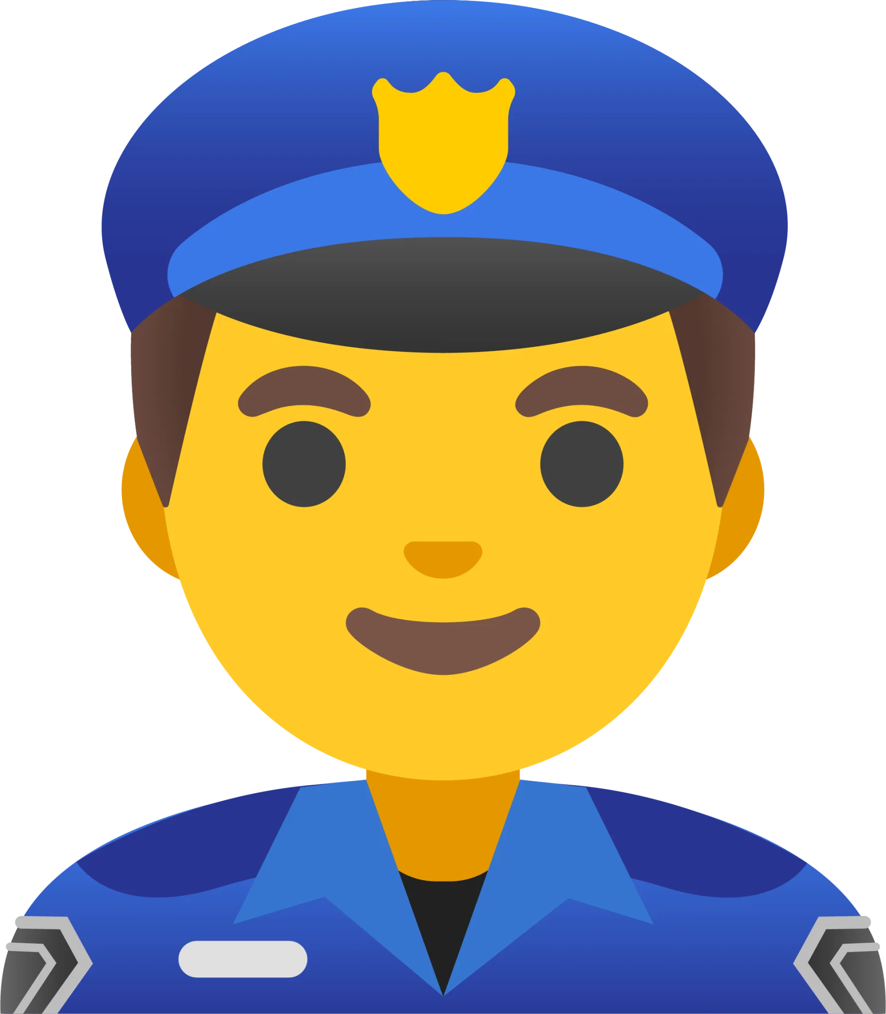 Friendly Police Officer Emoji Clipart: A Cheerful Law Enforcement Icon
