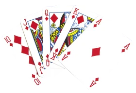 Classic Diamond Suite Playing Cards Artistic Clipart Illustration Design