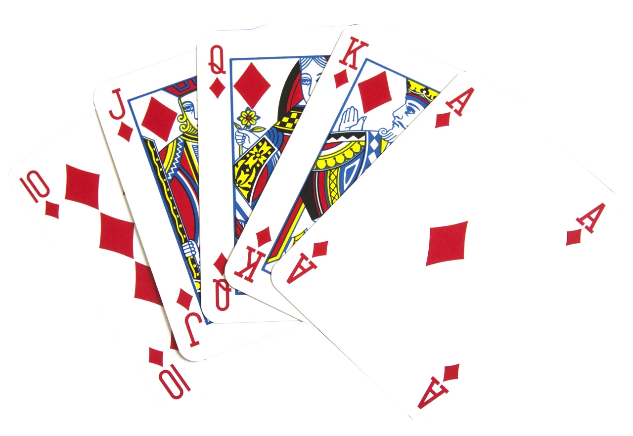 Classic Diamond Suite Playing Cards Artistic Clipart Illustration Design