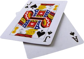 Classic Jack of Spades Playing Card Clipart with Artistic Design