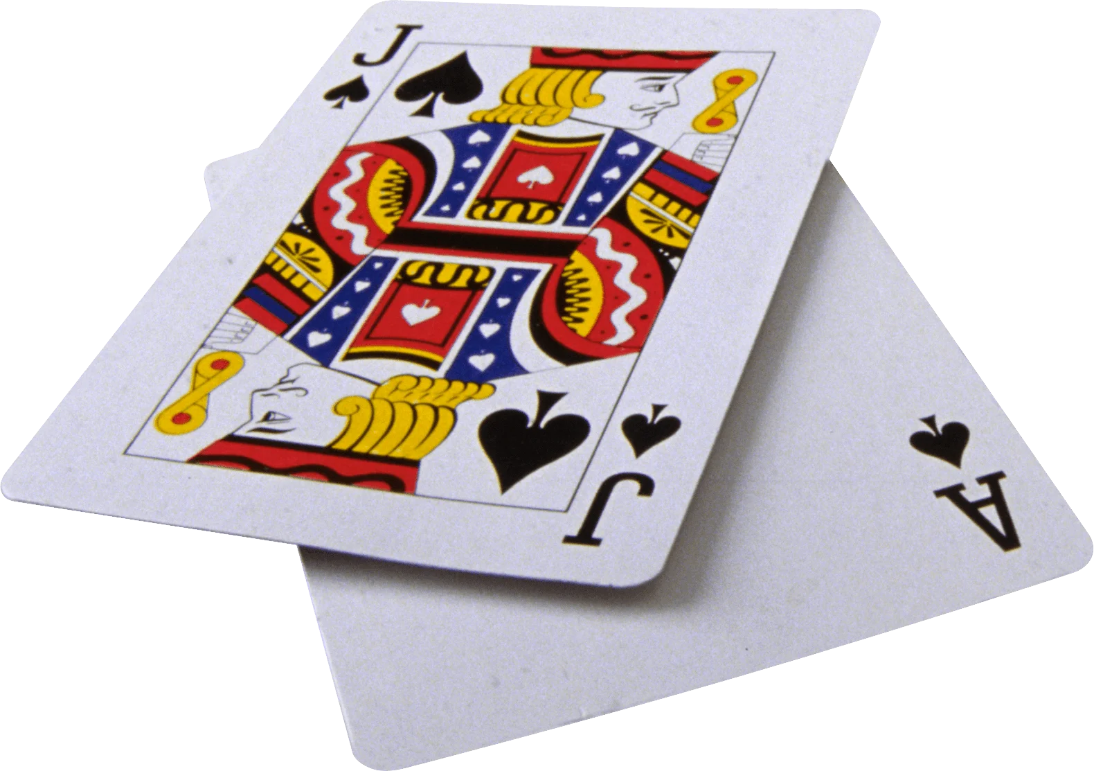 Classic Jack of Spades Playing Card Clipart with Artistic Design