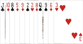 Classic Playing Cards Clipart Showcasing Numbered and Face Cards Illustration