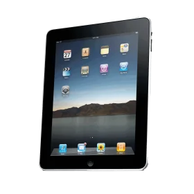 First-Generation Apple iPad Clipart Showcasing Sleek Technological Design