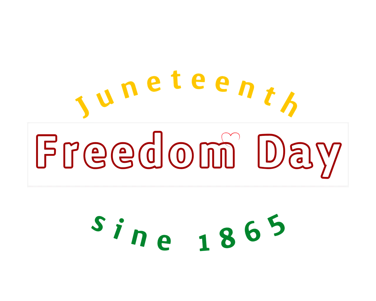 Juneteenth Freedom Day Commemorative Clipart Design Celebrating Emancipation