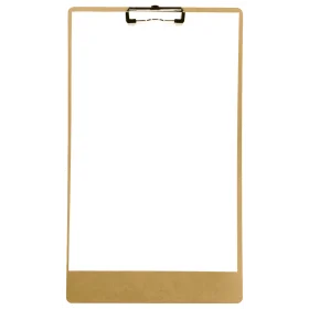 Minimalist Kraft Paper Clipboard Clipart with Clean White Blank Writing Space