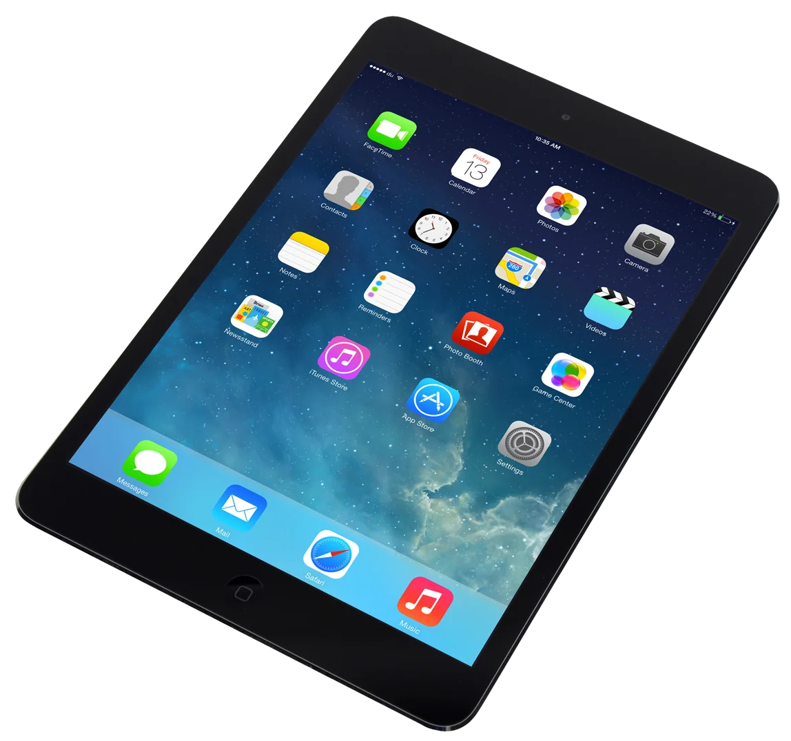 Sleek Black Tablet Clipart Showcasing Modern Digital Device Design