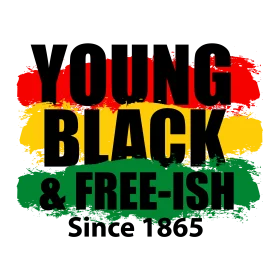 Young Black and Free-ish Juneteenth Historical Commemorative Clipart Design