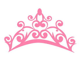 Elegant Pink Princess Tiara Clipart - Delicate Royal Crown Design