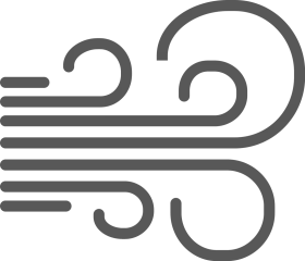 Minimalist Wind Currents Flow Graphic Design Stylized Clipart Illustration