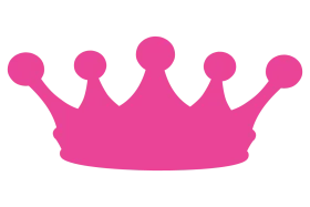 Regal Pink Disney-Inspired Royal Crown Clipart Design for Creative Projects