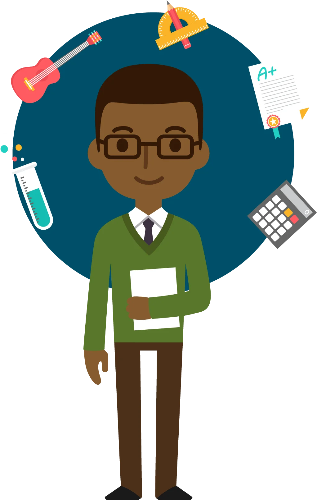 Cheerful Academic Professional Clipart: Empowering Education and Learning