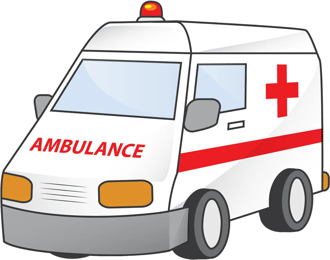 Emergency Medical Services Ambulance Vehicle Clipart Illustration Design