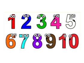 Playful Cartoon Numbers Clipart with Adorable Googly Eyes and Colorful Personalities