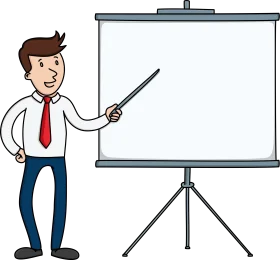 Professional Business Presenter Clipart: Engaging Presentation Graphic Design