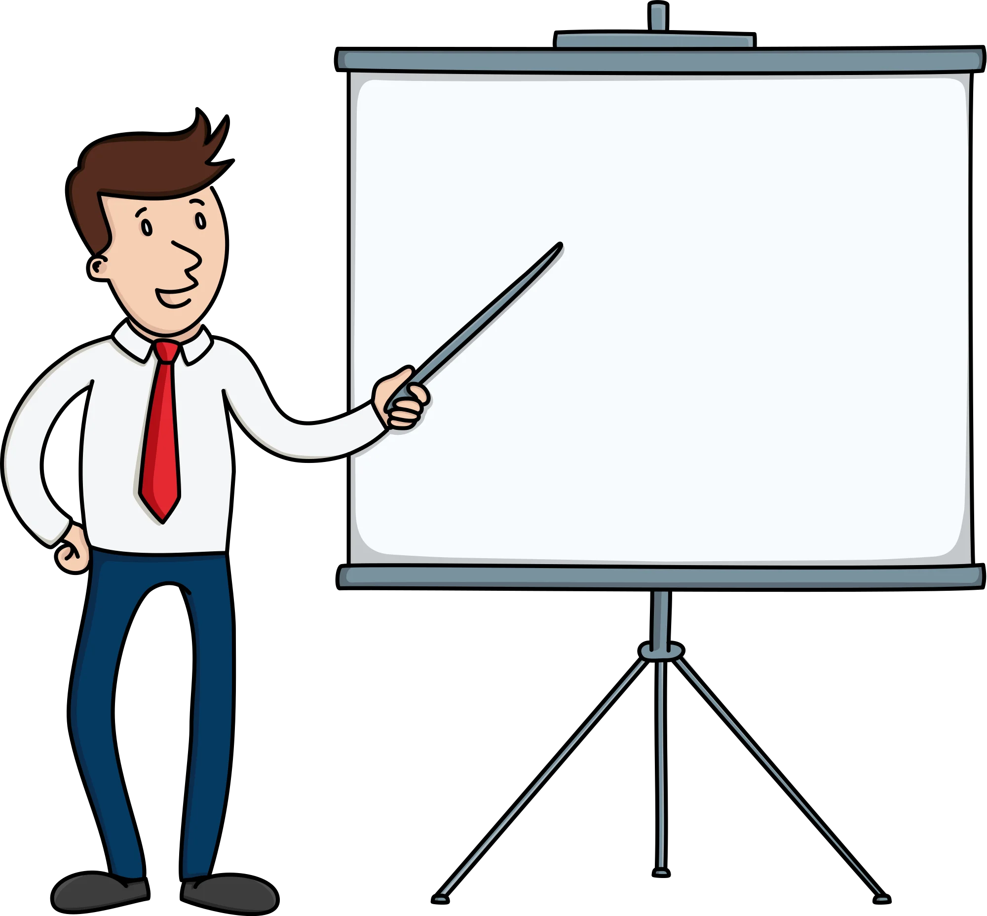 Professional Business Presenter Clipart: Engaging Presentation Graphic Design