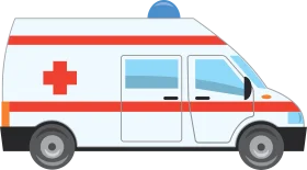 Professional Emergency Medical Services Ambulance Clipart Illustration Design