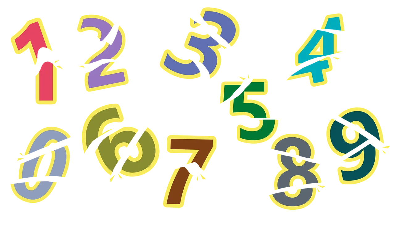 Whimsical Dancing Numbers Clipart: A Playful Mathematical Typography Showcase