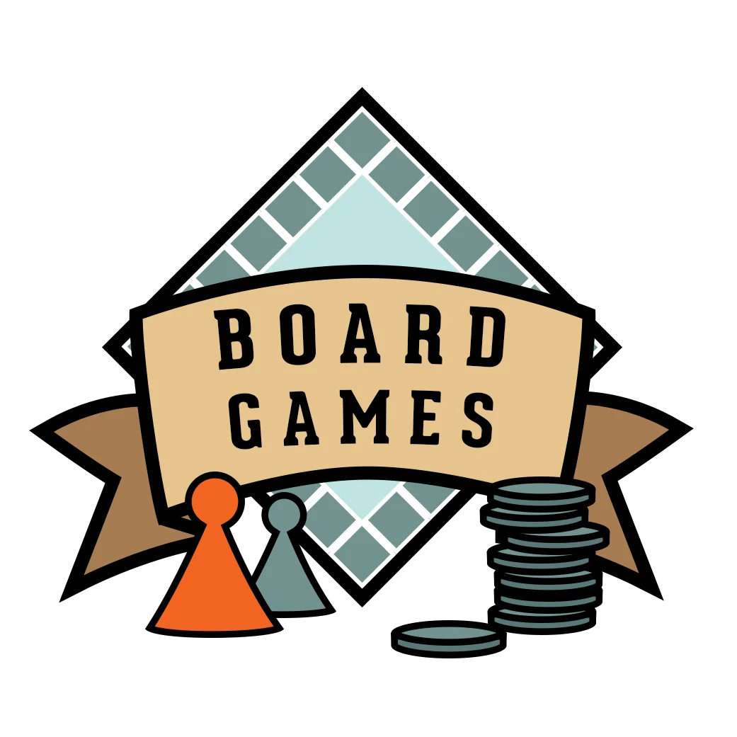 Board Games Clipart: A Playful Illustration of Classic Tabletop Gaming Elements