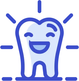 Cheerful Smiling Dental Health Cartoon Tooth Clipart Illustration Design
