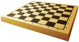 Classic Wooden Chess Board Clipart: Timeless Strategy Game Graphic Design