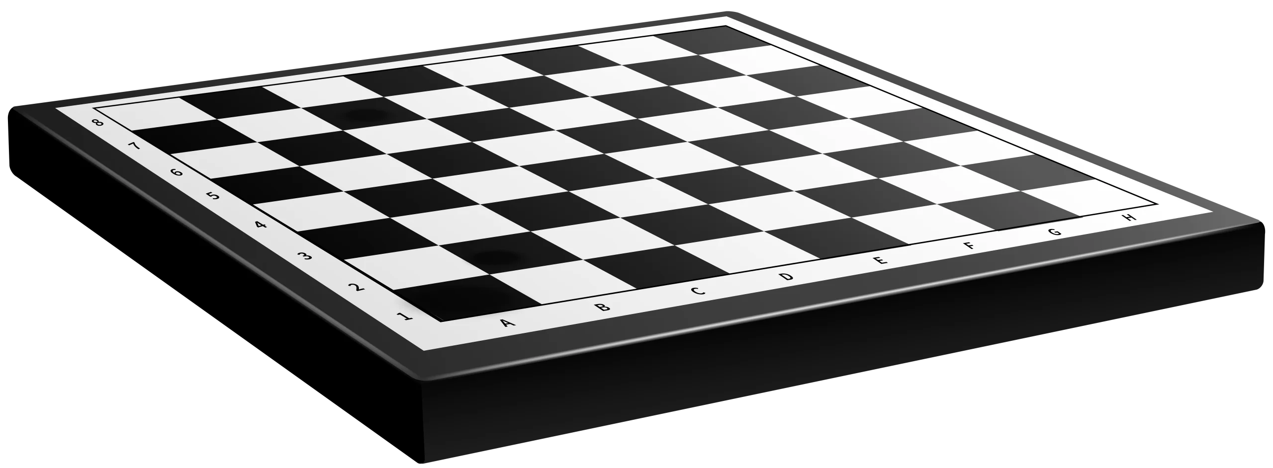 Elegant Black and White Classic Chess Board Clipart Design