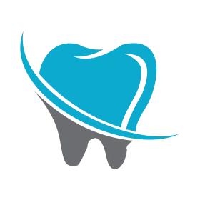 Modern Dental Health Care Protection Tooth Silhouette Clipart Design