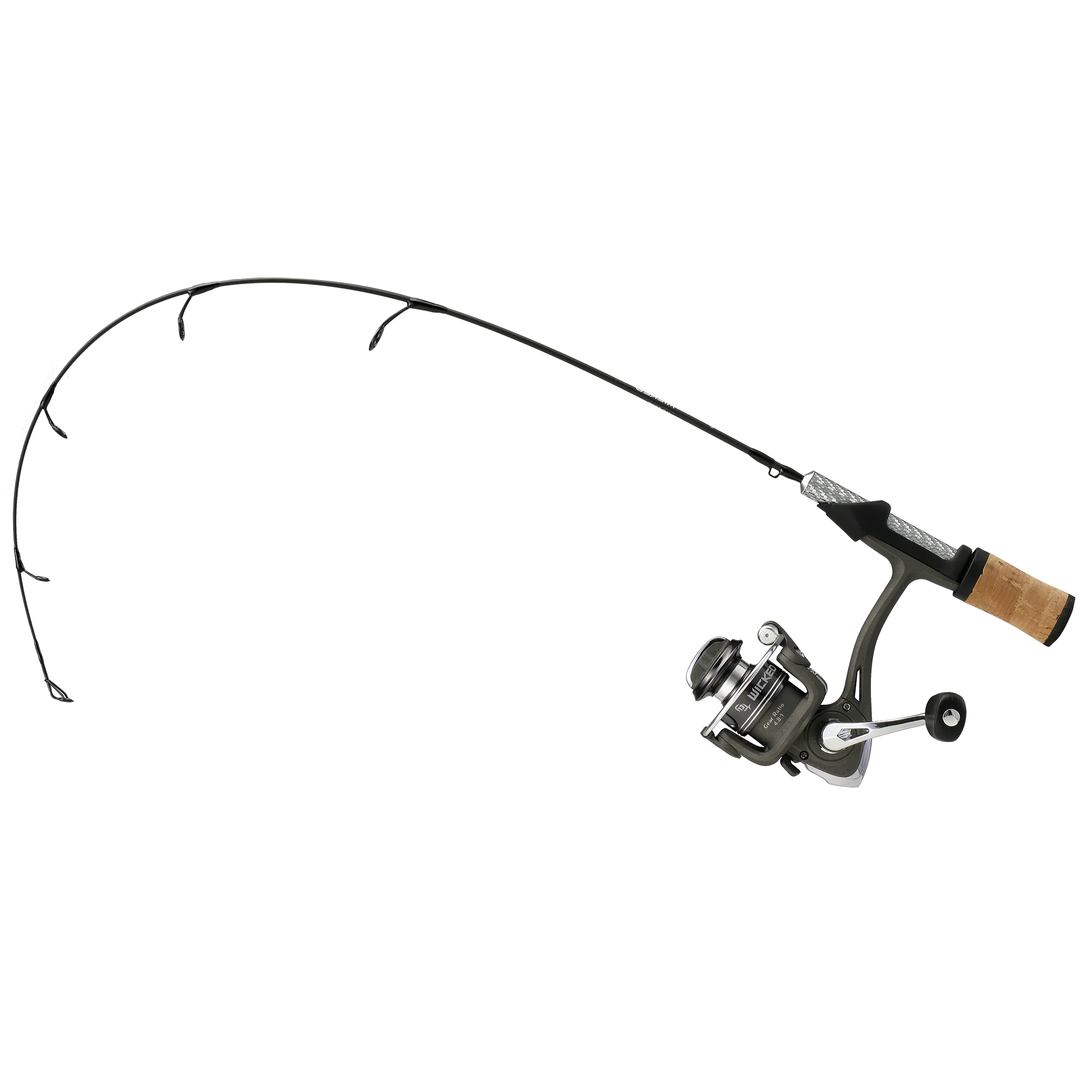 Professional Fishing Rod and Reel Clipart with Sleek Design and Ergonomic Handle
