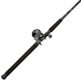 Professional Graphite Fishing Pole and Baitcasting Reel Clipart Design