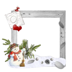 Charming Winter Wonderland Christmas Holiday Frame Clipart Decoration