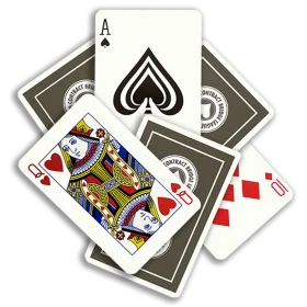 Classic Playing Cards Clipart Design with Ace of Spades and Face Cards
