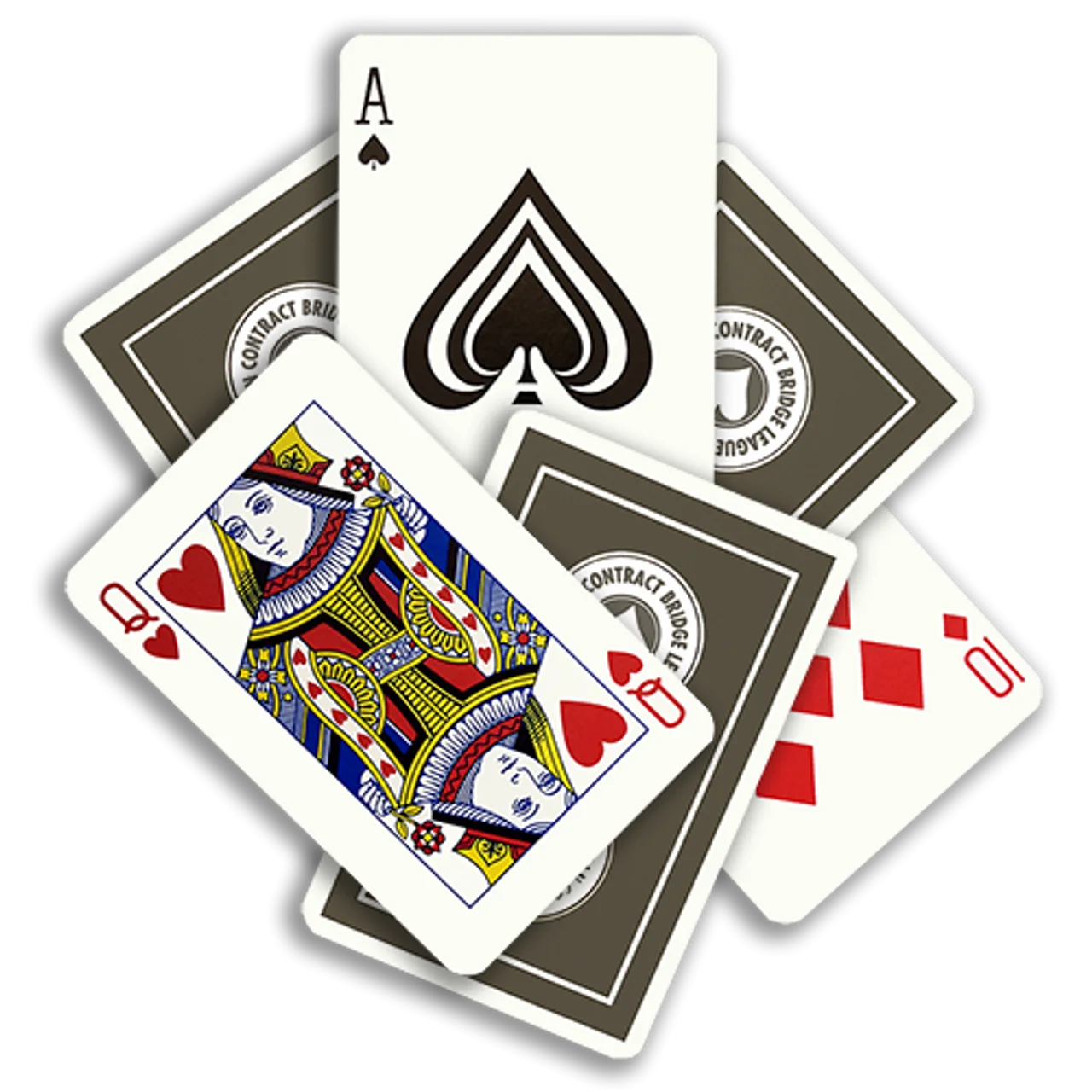 Classic Playing Cards Clipart Design with Ace of Spades and Face Cards