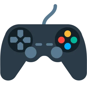 Classic Video Game Controller Clipart Design - Retro Gaming Icon Illustration