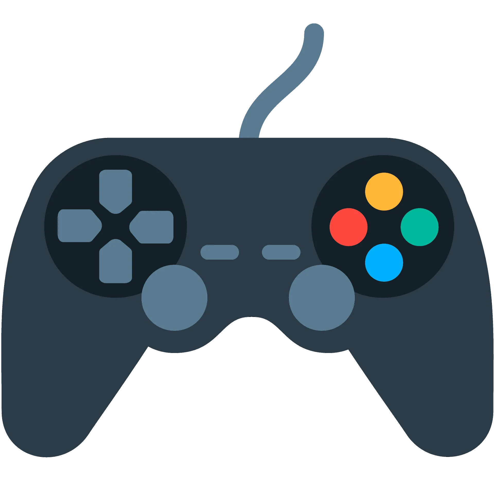 Classic Video Game Controller Clipart Design - Retro Gaming Icon Illustration