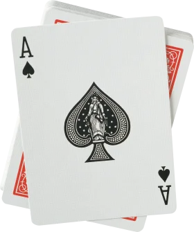 Elegant Ace of Spades Playing Card Clipart with Classic Design Aesthetic