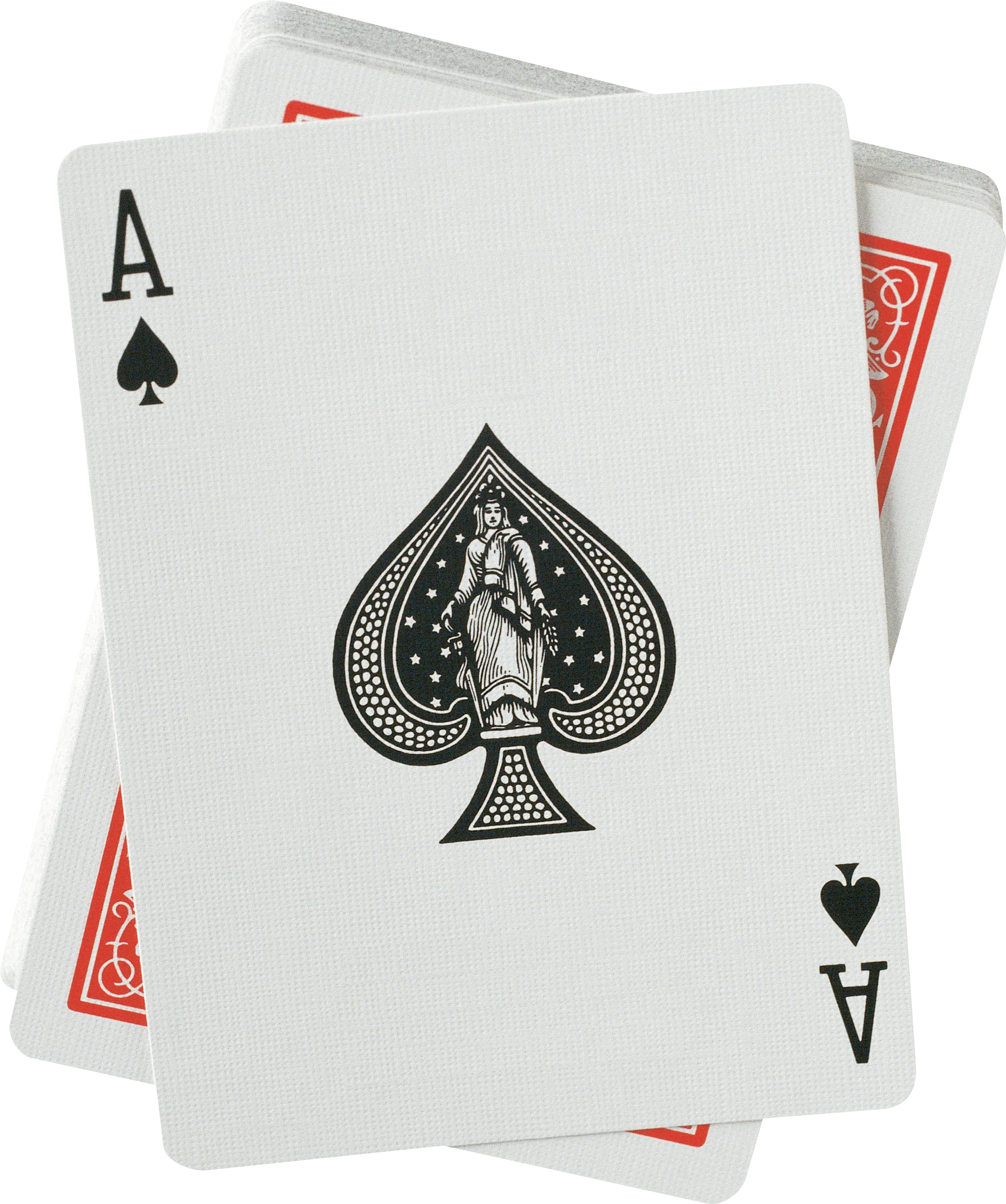 Elegant Ace of Spades Playing Card Clipart with Classic Design Aesthetic