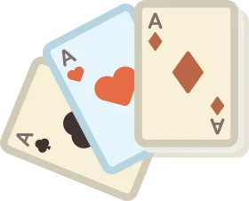 Minimalist Illustrated Deck of Playing Cards Clipart Design