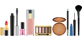 Professional Makeup and Cosmetics Essential Collection Clipart Illustration