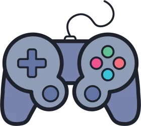 Retro Gaming Controller Clipart - Nostalgic Pixel-Style Video Game Design Element