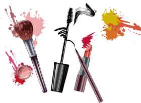 Cosmetic Makeup Brushes and Tools Artistic Clipart Collection